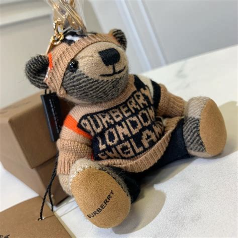 burberry bear keychain fake|burberry coin purse keychain.